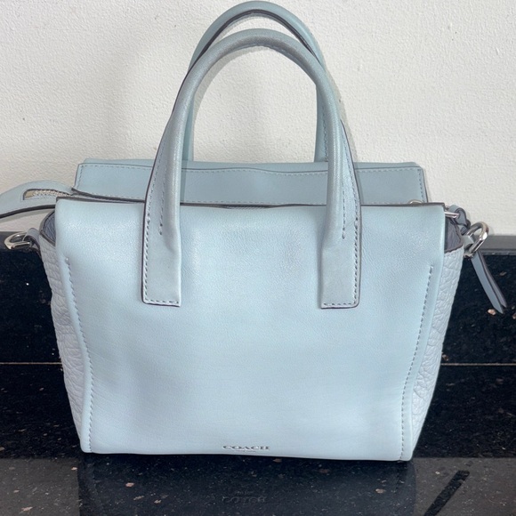 Coach BLEECKER LEATHER MINI RILEY CARRYALL (COACH F27923) 2 hangtags - Picture 2 of 7